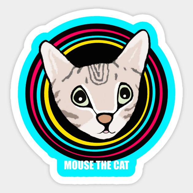 Mouse Rainbow Sticker by Mouse the Cat 